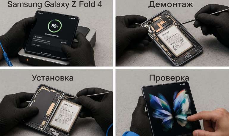 Замена батареи Samsung Galaxy Z Fold 4 в Гомеле