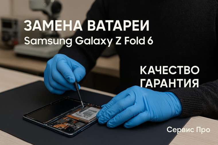 Замена батареи Samsung Galaxy Z Fold 6 в Гомеле