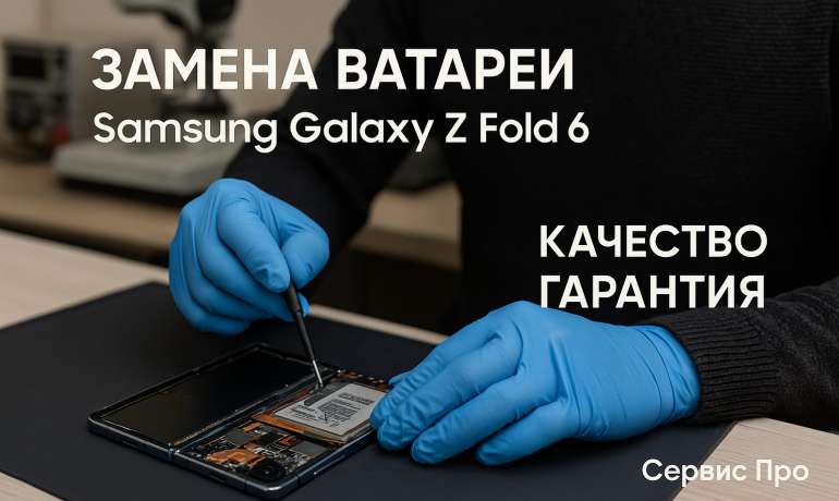 Замена батареи Samsung Galaxy Z Fold 6 в Гомеле