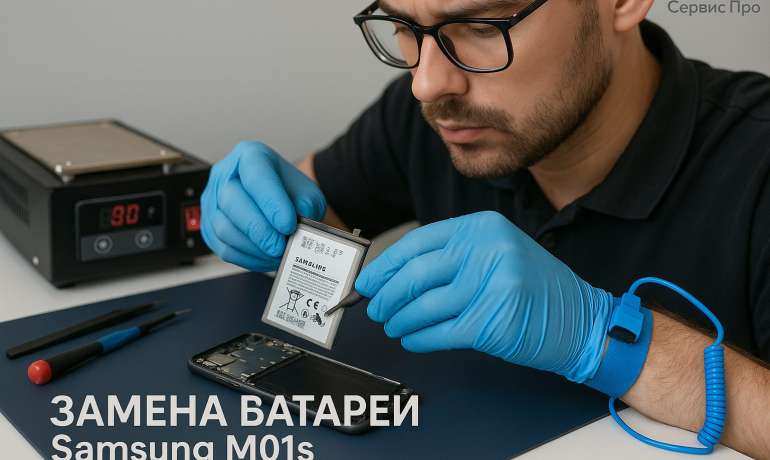 Замена батареи Samsung M01s в Гомеле