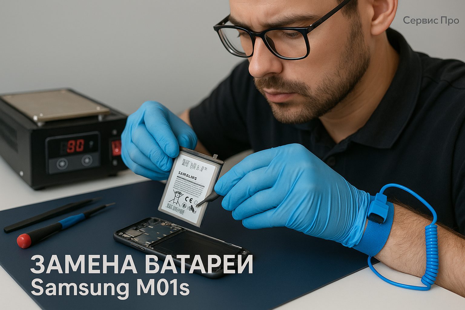 Замена батареи Samsung M01s в Гомеле
