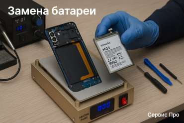 Замена батареи Samsung M05 в Гомеле