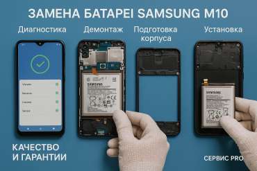 Замена батареи Samsung M10 в Гомеле