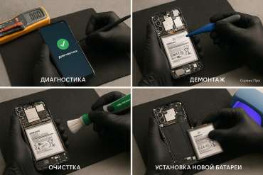 Замена батареи Samsung M15  в Гомеле