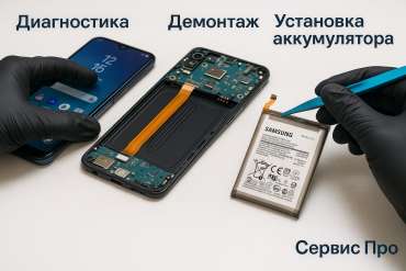Замена батареи Samsung M30 в Гомеле