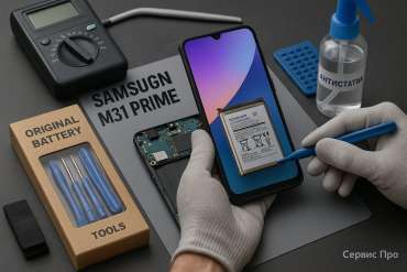 Замена батареи Samsung M31 Prime в Гомеле