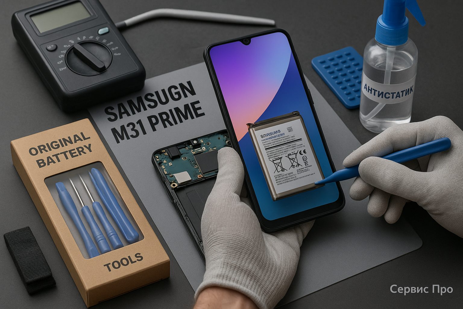 Замена батареи Samsung M31 Prime в Гомеле