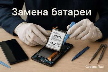 Замена батареи Samsung M42 в Гомеле