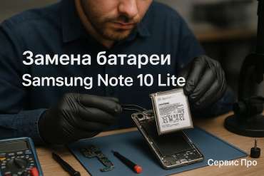 Замена батареи Samsung Note 10 Lite в Гомеле