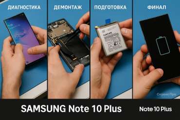 Замена батареи Samsung Note 10 Plus в Гомеле