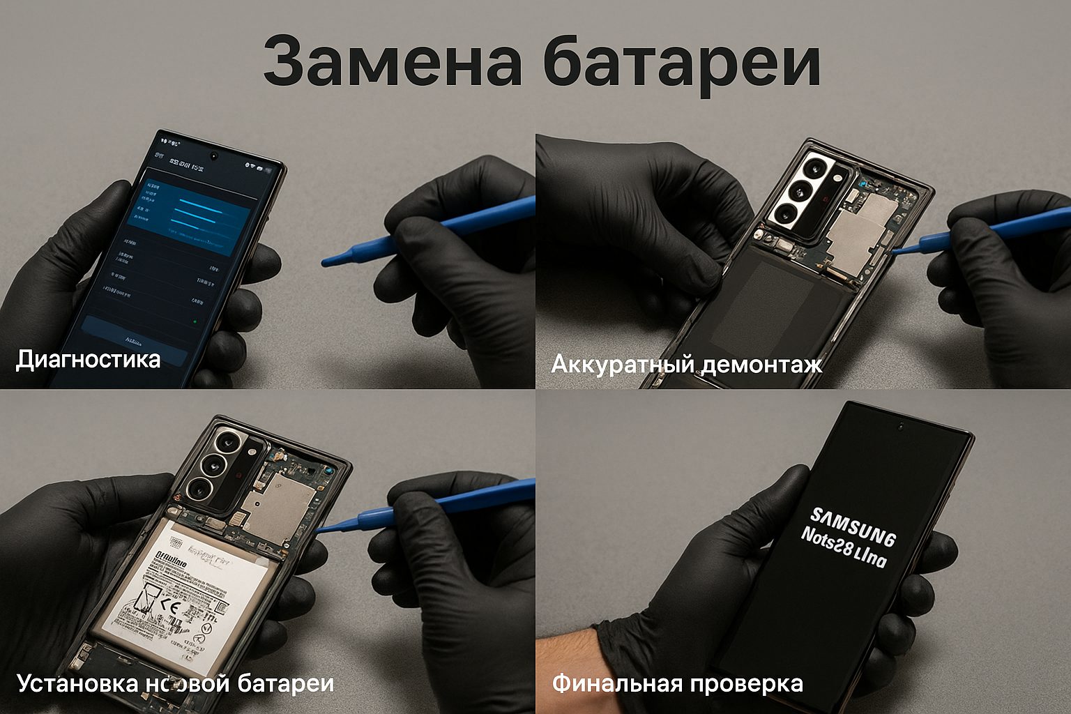 Замена батареи Samsung Note 20 Ultra в Гомеле