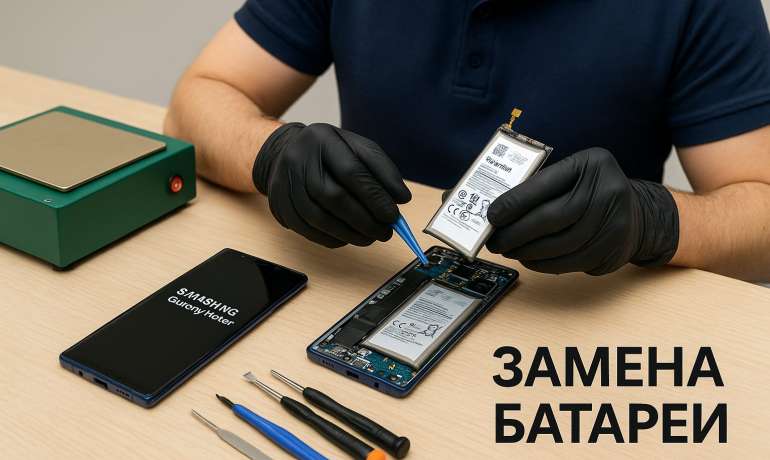 Замена батареи Samsung Note 9 в Гомеле