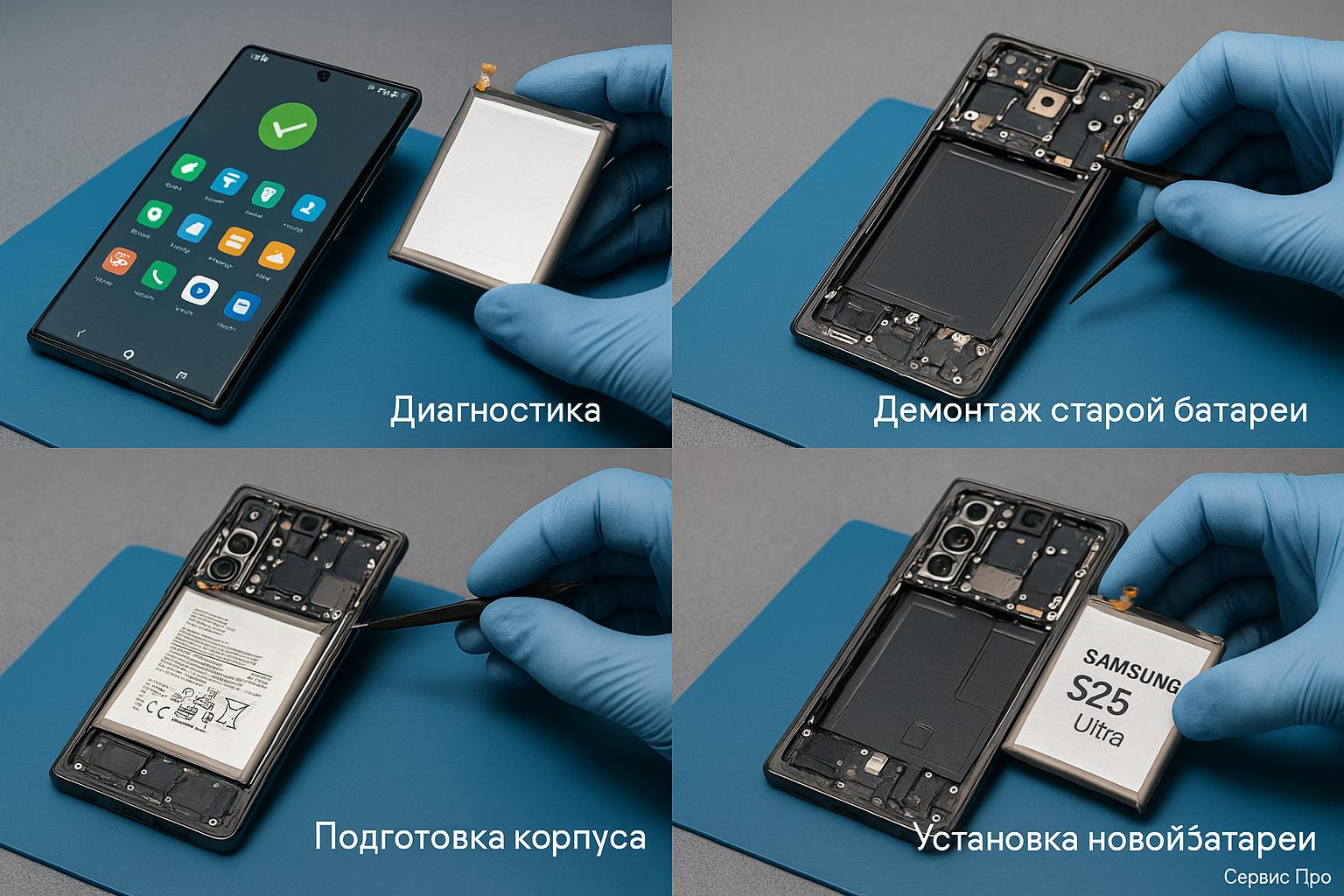 Замена батареи Samsung S25 Ultra в Гомеле