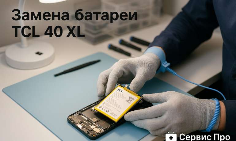 Замена батареи TCL 40 XL в Гомеле