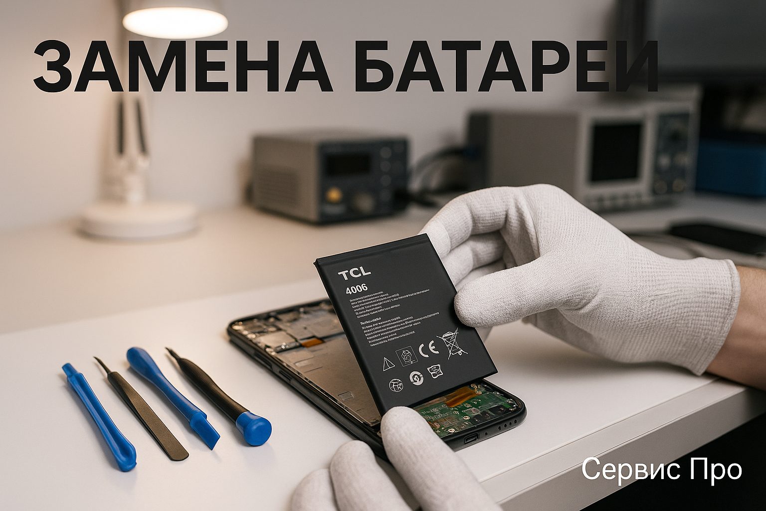 Замена батареи TCL 406S в Гомеле