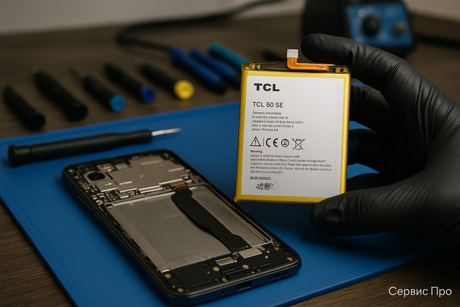 Замена батареи TCL 50 SE в Гомеле