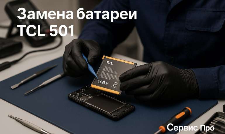 Замена батареи TCL 501 в Гомеле