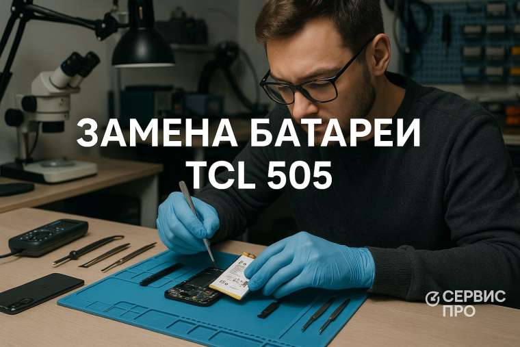 Замена батареи TCL 505 в Гомеле