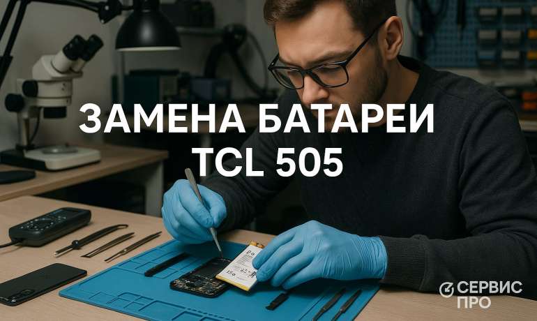 Замена батареи TCL 505 в Гомеле