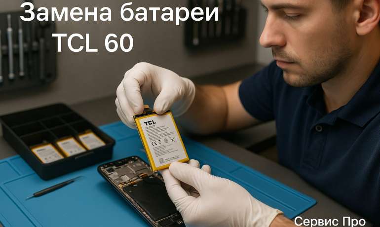 Замена батареи TCL 60 в Гомеле