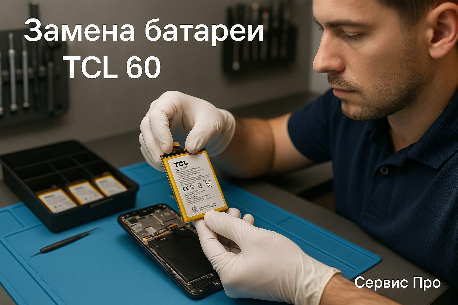 Замена батареи TCL 60 в Гомеле