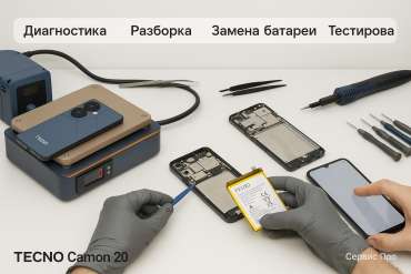 Замена батареи TECNO Camon 20 в Гомеле