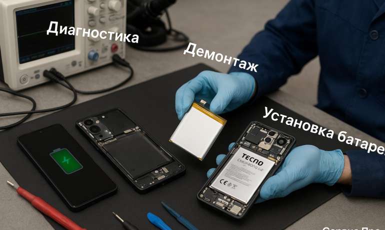 Замена батареи TECNO Camon 30 Pro 5G в Гомеле