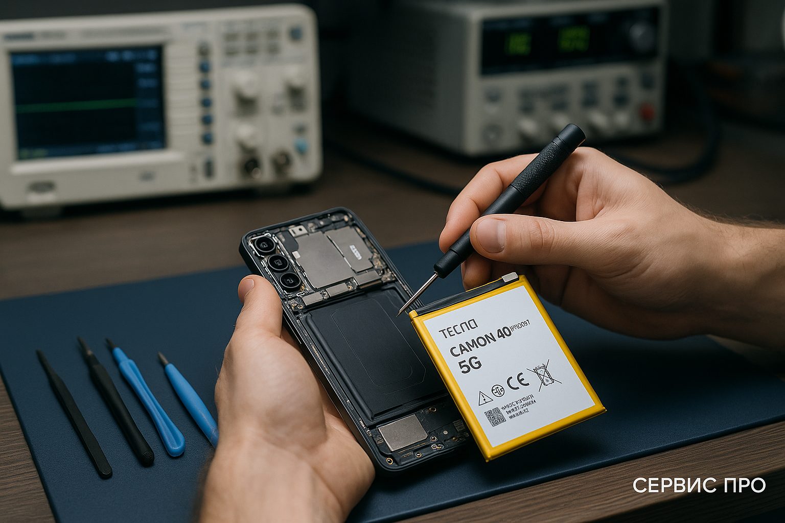Замена батареи TECNO Camon 40 Premier 5G в Гомеле