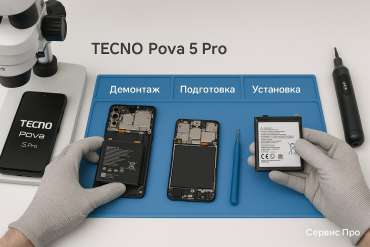 Замена батареи TECNO Pova 5 Pro в Гомеле