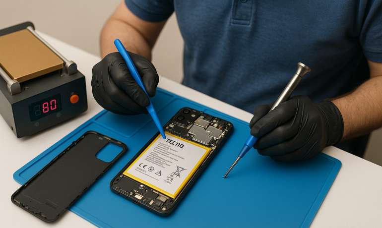 Замена батареи TECNO Spark Go 2023 в Гомеле