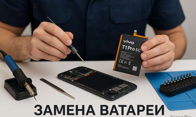 Замена батареи Vivo T1 Pro 5G в Гомеле