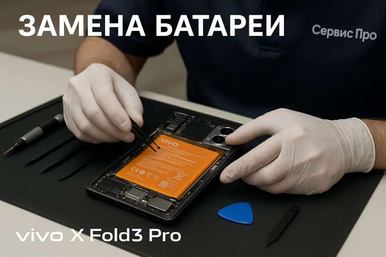 Замена батареи Vivo X Fold3 Pro в Гомеле