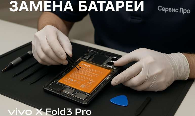 Замена батареи Vivo X Fold3 Pro в Гомеле