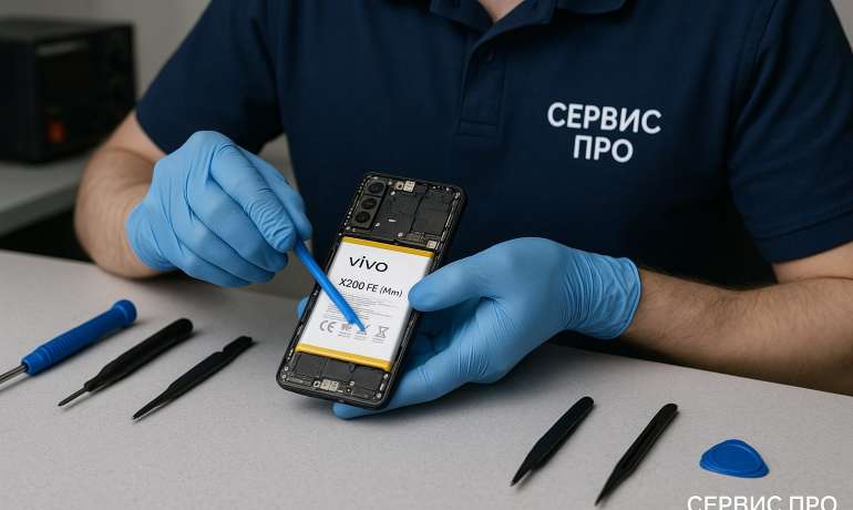 Замена батареи Vivo X200 FE (Mini) в Гомеле