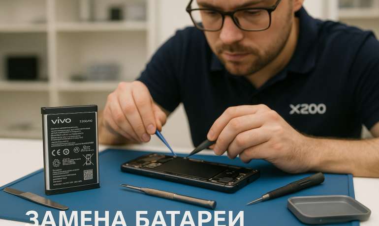 Замена батареи Vivo X200 Pro в Гомеле