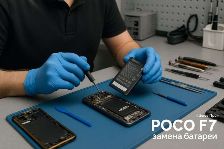 Замена батареи Poco F7 в Гомеле