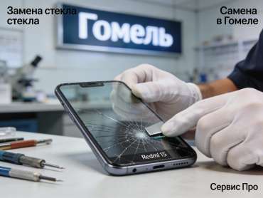 Замена стекла Redmi 15 в Гомеле