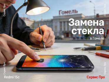 Замена стекла Redmi 15c в Гомеле