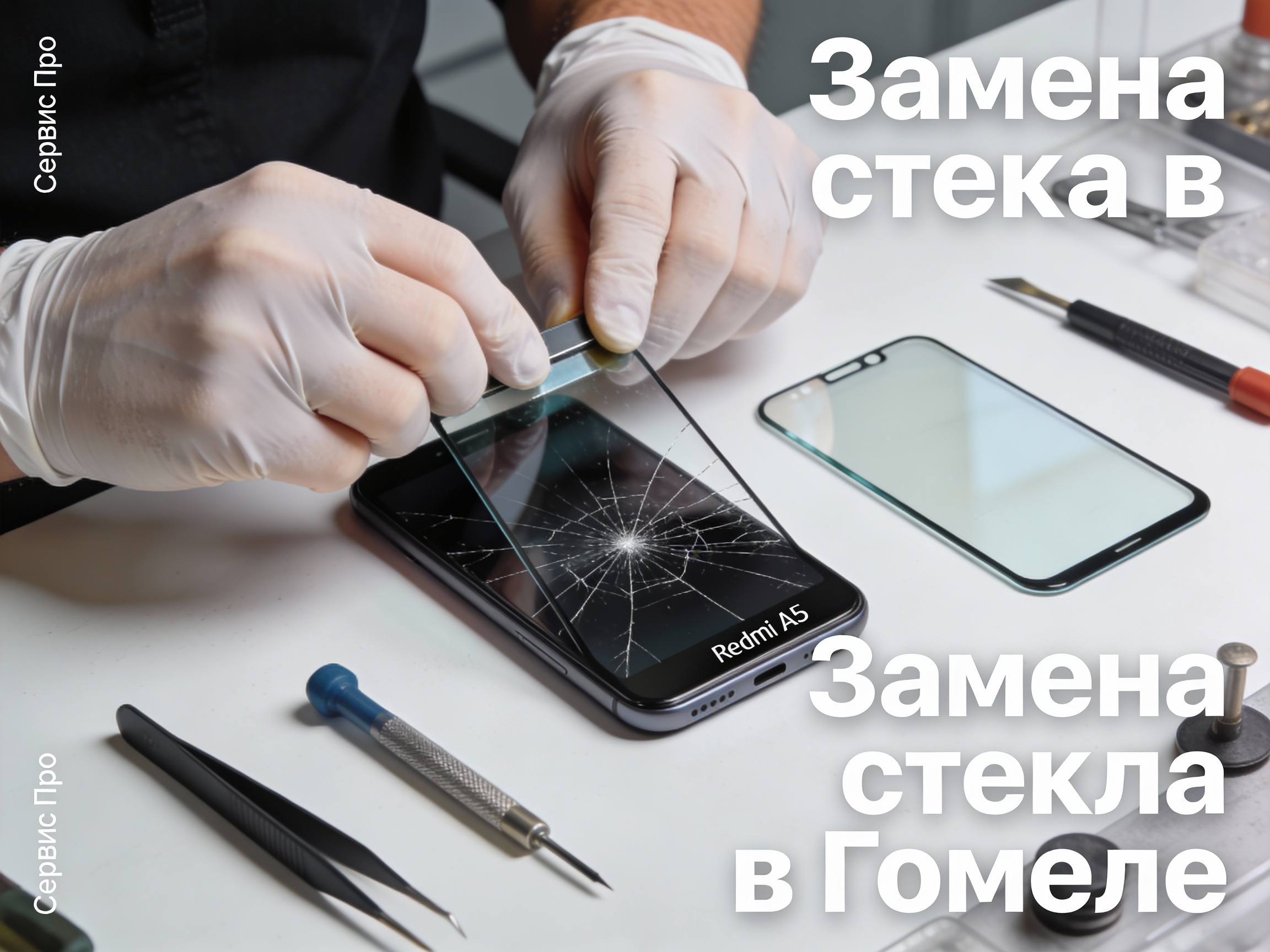 Замена стекла Redmi A5 в Гомеле